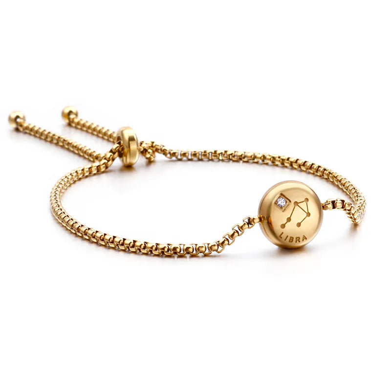 Constellation Titanium Steel 18K Gold Plated Bracelets In Bulk