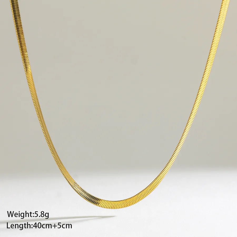 Casual Geometric 304 Stainless Steel 16K Gold Plated White Gold Plated Gold Plated Bracelets In Bulk