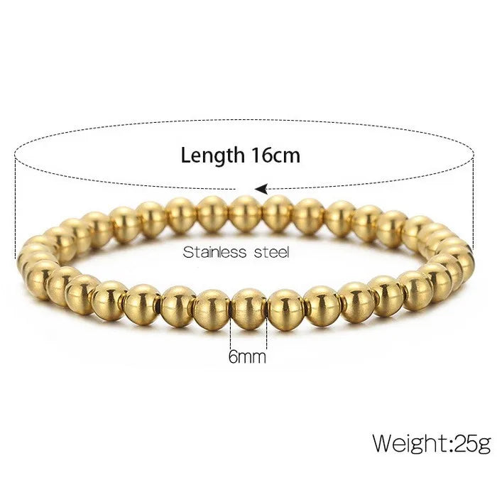 Casual Simple Style Geometric Stainless Steel 18K Gold Plated Bracelets In Bulk