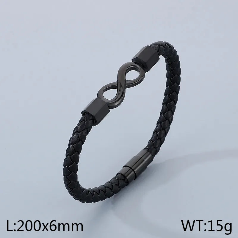 Business Infinity 304 Stainless Steel 18K Gold Plated  Bracelets In Bulk