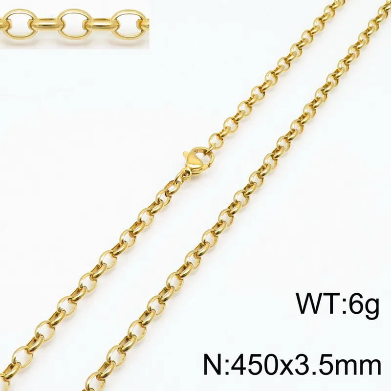 Fashion Geometric Titanium Steel 18K Gold Plated Bracelets In Bulk
