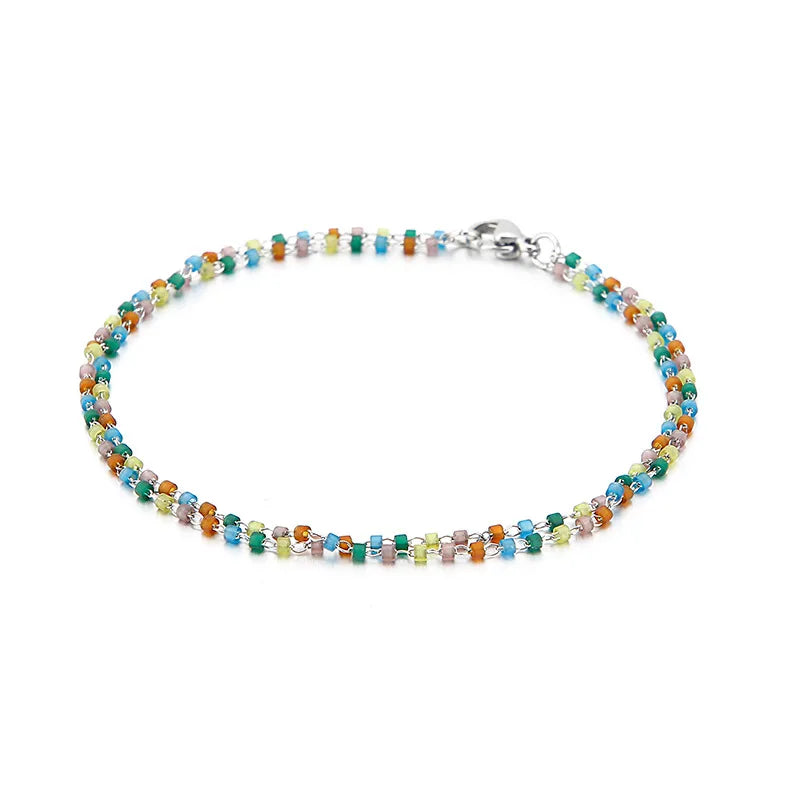 Fashion Geometric Titanium Steel 18K Gold Plated Bracelets In Bulk