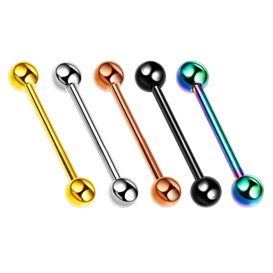 fashion solid color stainless steel plating tongue nail 1 piece