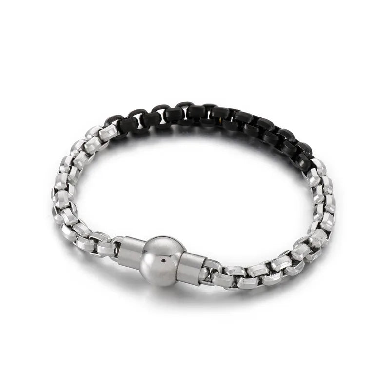Fashion Geometric Titanium Steel 18K Gold Plated Bracelets In Bulk