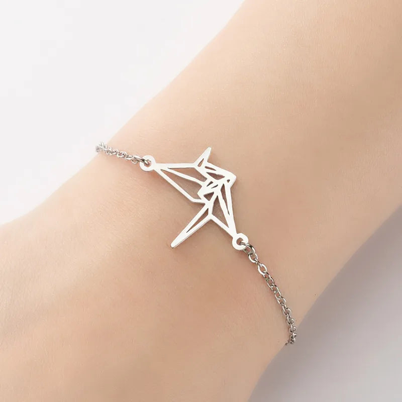 Fashion Animal 201 Stainless Steel 18K Gold Plated Bracelets In Bulk
