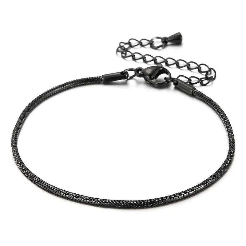 Fashion Geometric Titanium Steel 18K Gold Plated Bracelets In Bulk