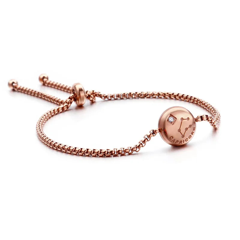 Constellation Titanium Steel 18K Gold Plated Bracelets In Bulk