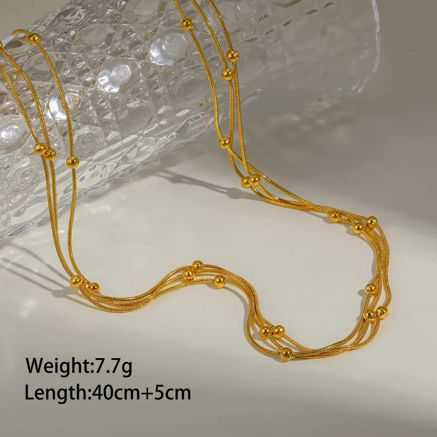 Casual Simple Style Geometric 304 Stainless Steel 16K Gold Plated White Gold Plated Gold Plated Bracelets In Bulk