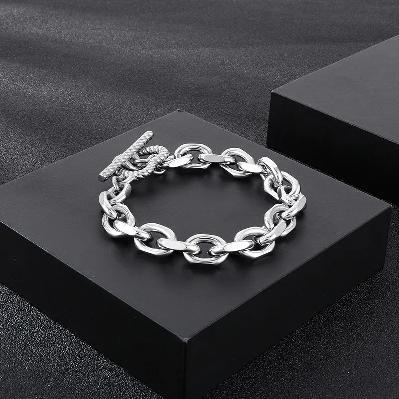 Simple Style Heart Shape Stainless Steel 18K Gold Plated Bracelets In Bulk