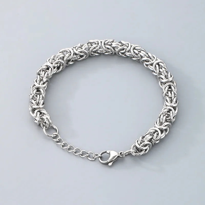 Simple Style Geometric 304 Stainless Steel 18K Gold Plated  Bracelets In Bulk
