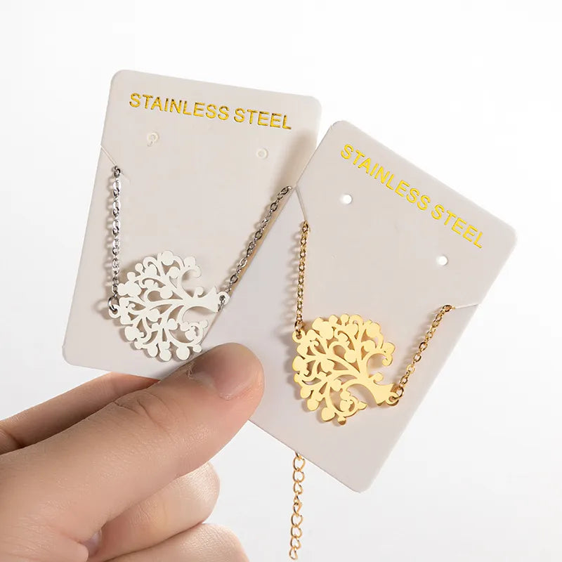 Modern Style Tree 201 Stainless Steel 18K Gold Plated Bracelets In Bulk