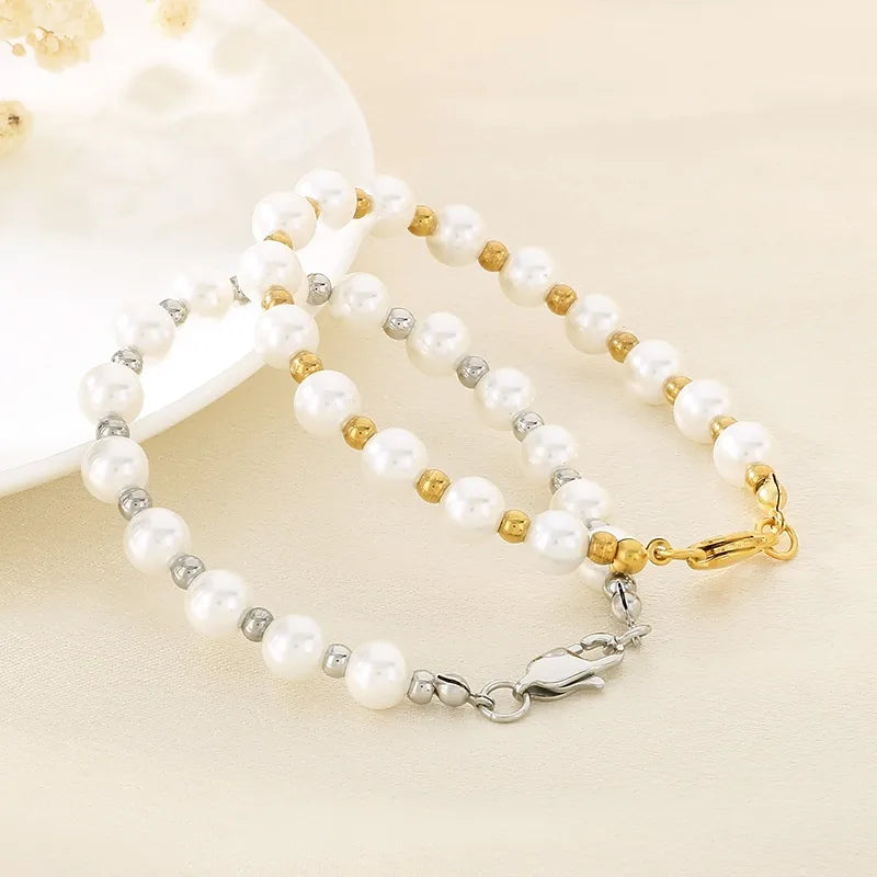 Vintage Style Geometric 304 Stainless Steel 18K Gold Plated Bracelets In Bulk