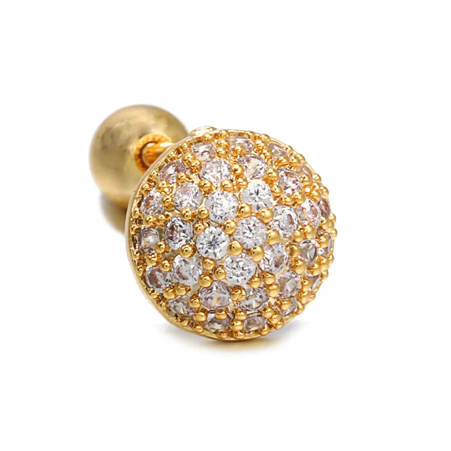 Ear Cartilage Rings & Studs Geometric Brass Gem