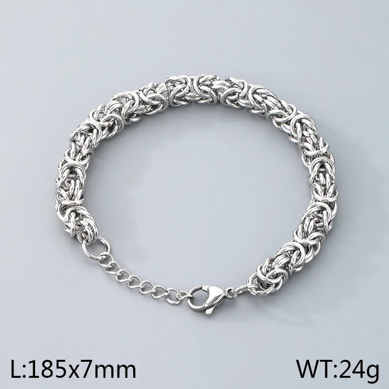 Simple Style Geometric 304 Stainless Steel 18K Gold Plated  Bracelets In Bulk