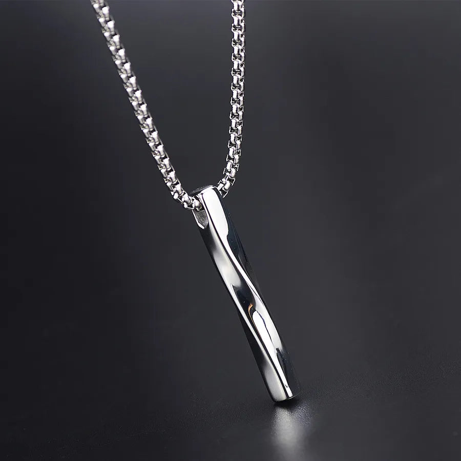 Hip-Hop Solid Color 304 Stainless Steel Irregular Polishing 18K Gold Plated Unisex Pendant Necklace