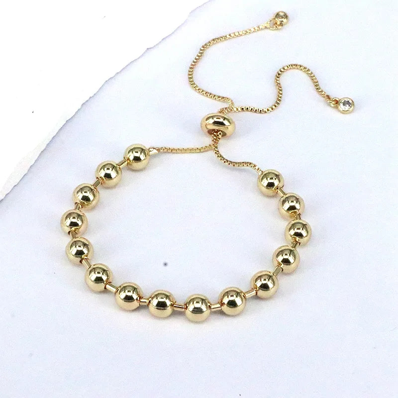 vintage style simple style geometric copper 18k gold plated bracelets in bulk