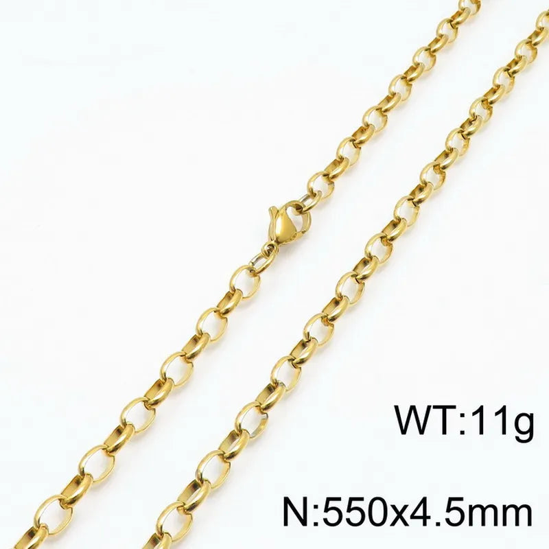 Fashion Geometric Titanium Steel 18K Gold Plated Bracelets In Bulk