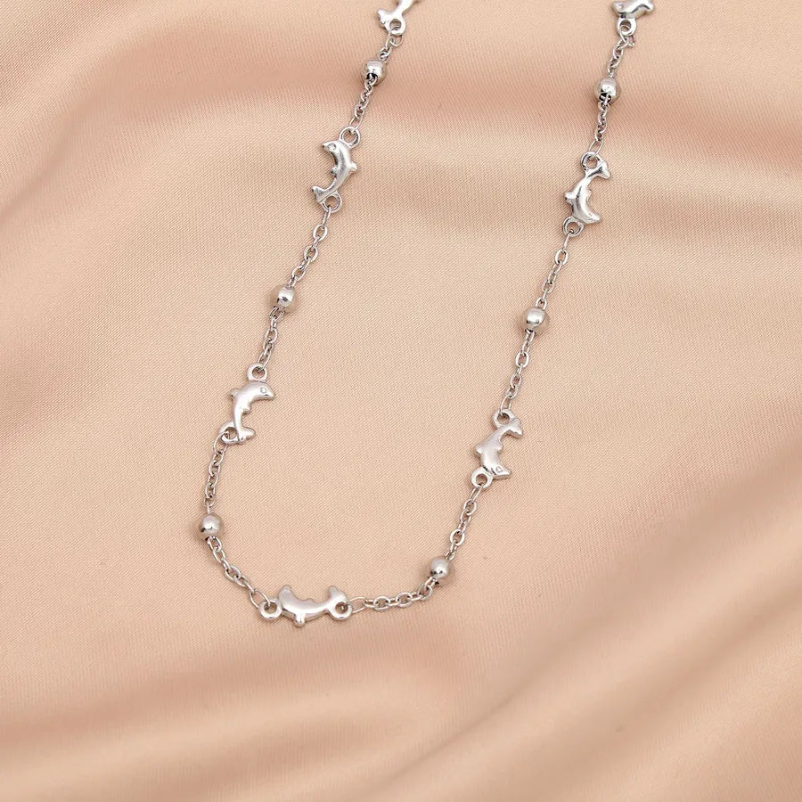 Lady Dolphin 304 Stainless Steel 18K Gold Plated Bracelets In Bulk