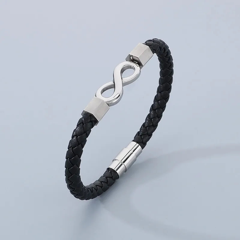 Business Infinity 304 Stainless Steel 18K Gold Plated  Bracelets In Bulk