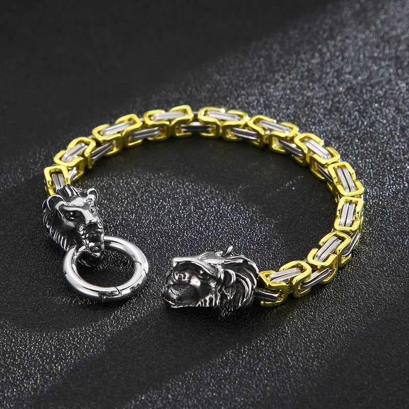 Fashion Animal Titanium Steel 18K Gold Plated Bracelets In Bulk