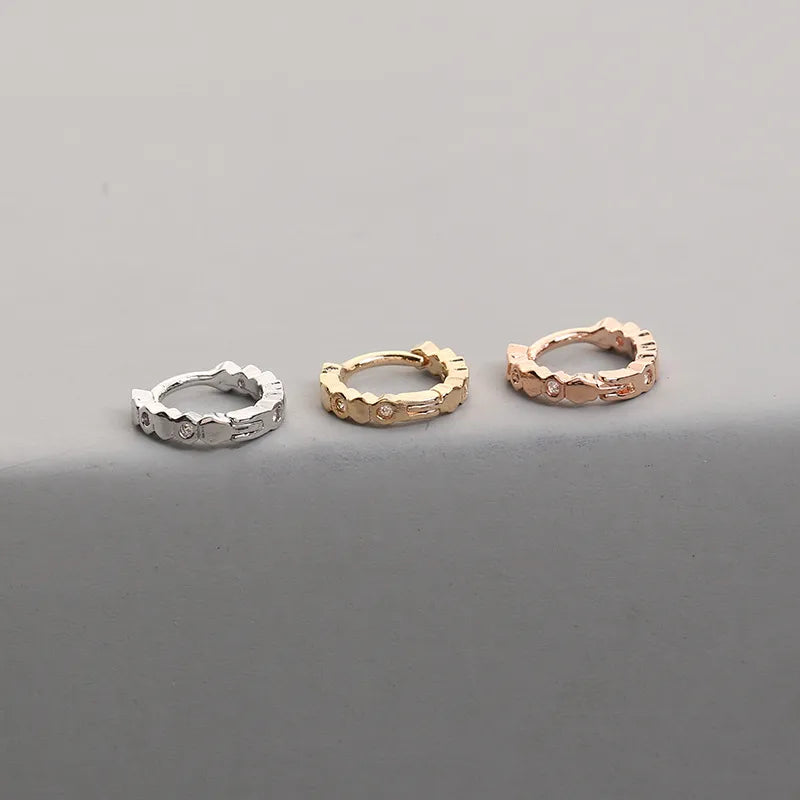 fashion round copper hoop earrings copper earrings 1 piece