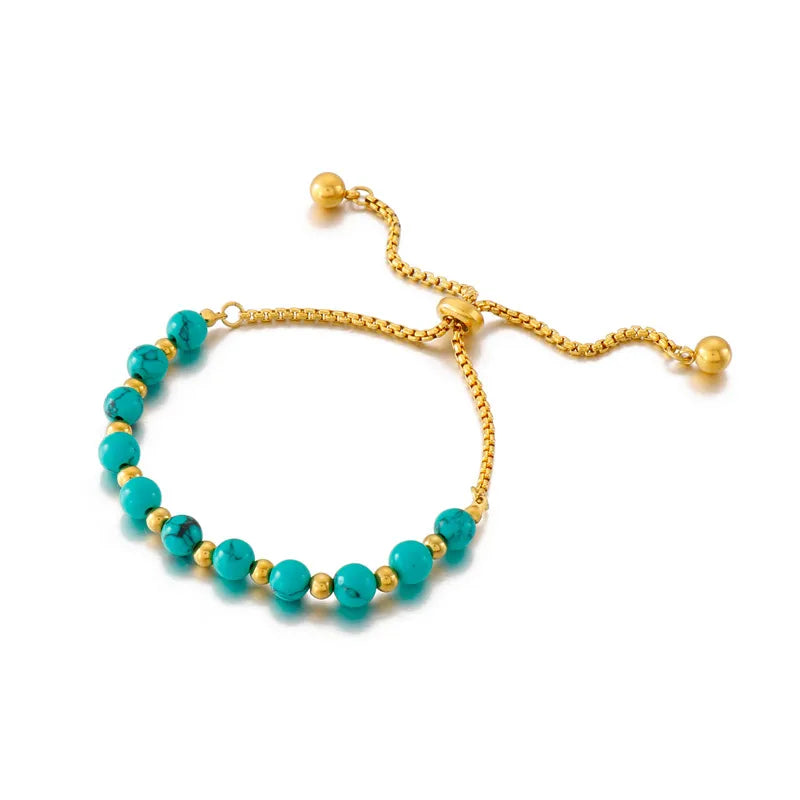 Fashion Geometric Titanium Steel 18K Gold Plated Bracelets In Bulk