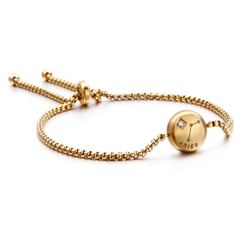 Constellation Titanium Steel 18K Gold Plated Bracelets In Bulk