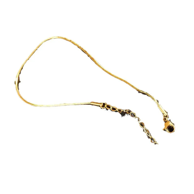 Casual Solid Color 304 Stainless Steel 18K Gold Plated Bracelets In Bulk