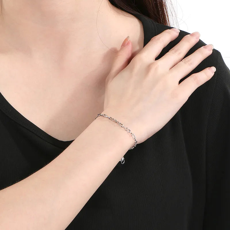 Simple Style Infinity 304 Stainless Steel 18K Gold Plated  Bracelets In Bulk