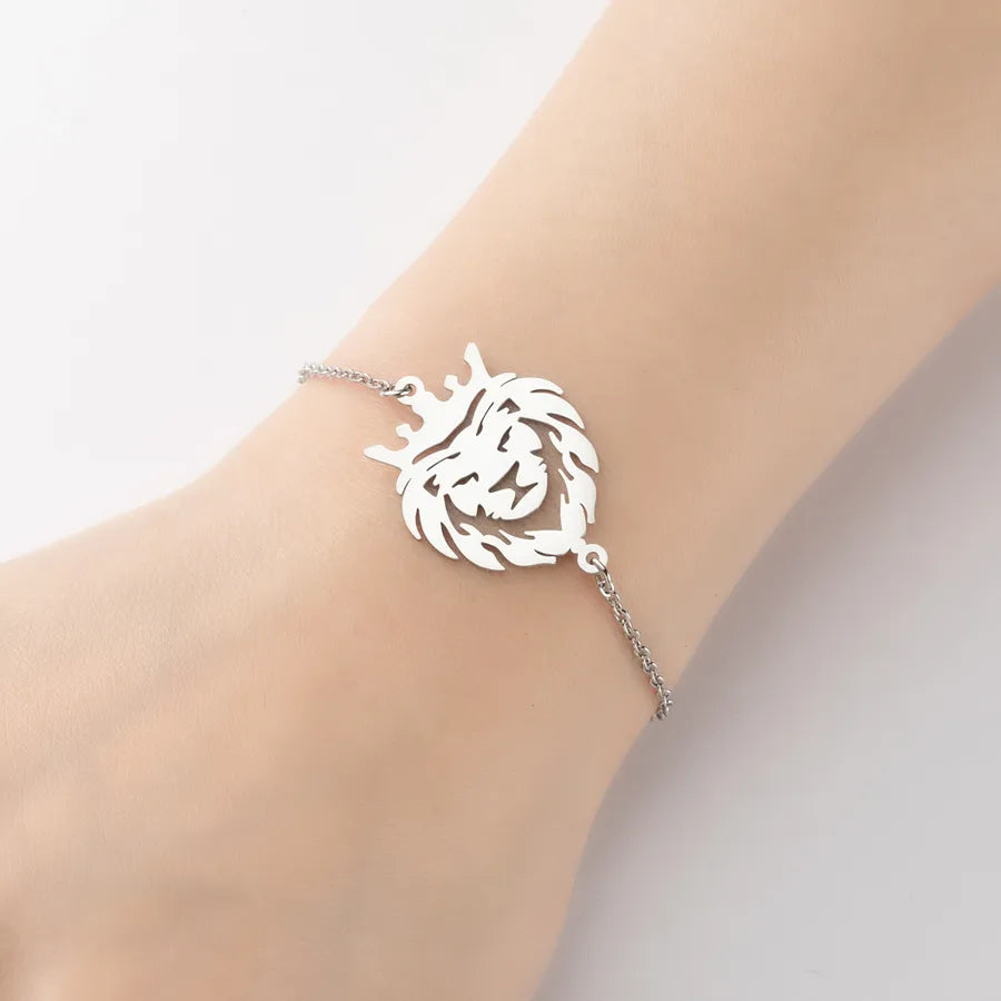 Cute Animal 201 Stainless Steel 18K Gold Plated Bracelets In Bulk