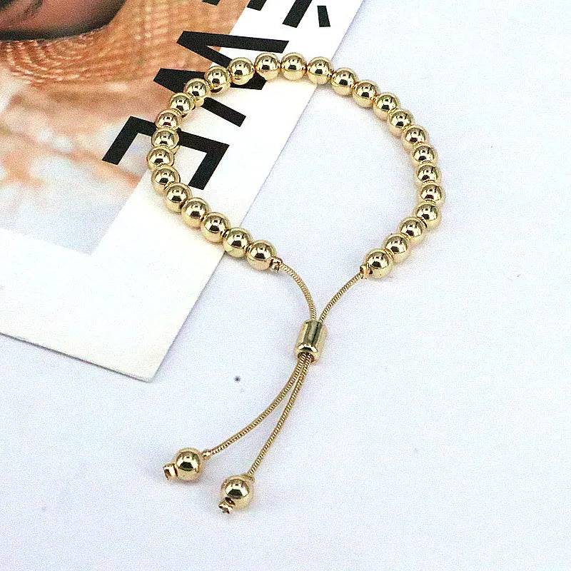 ins style round copper gold plated bracelets in bulk