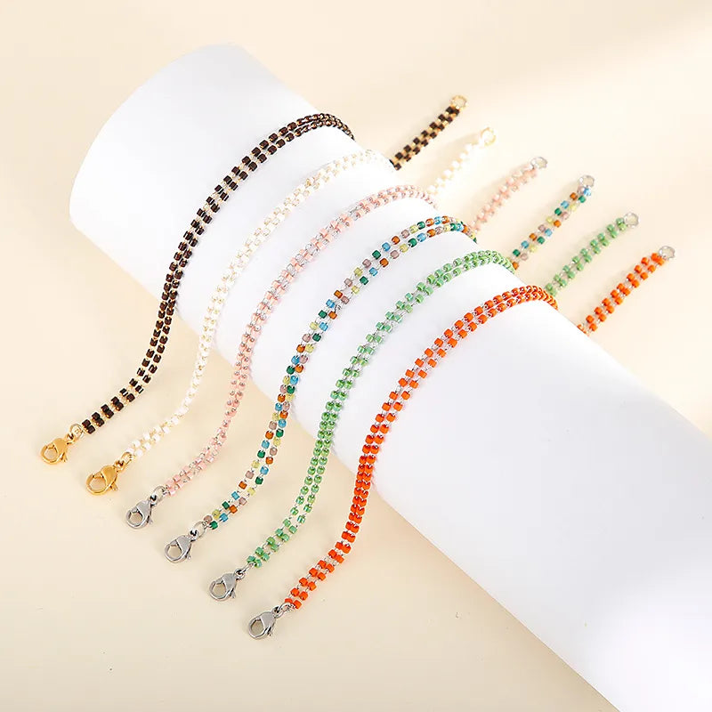 Fashion Geometric Titanium Steel 18K Gold Plated Bracelets In Bulk