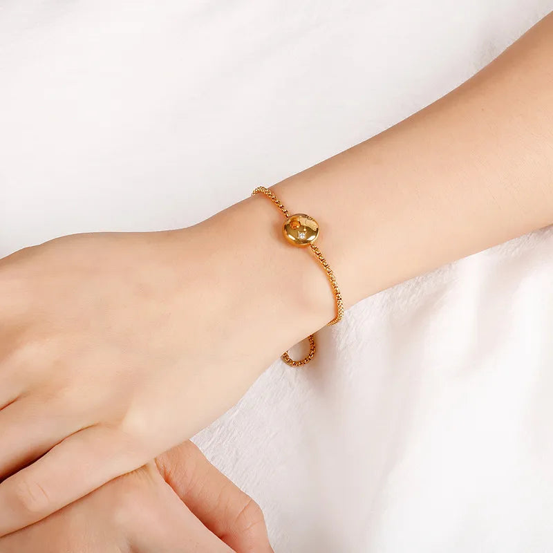 Constellation Titanium Steel 18K Gold Plated Bracelets In Bulk