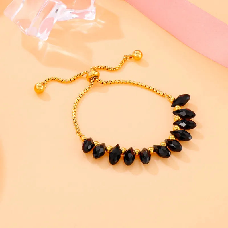 Fashion Geometric Titanium Steel 18K Gold Plated Bracelets In Bulk