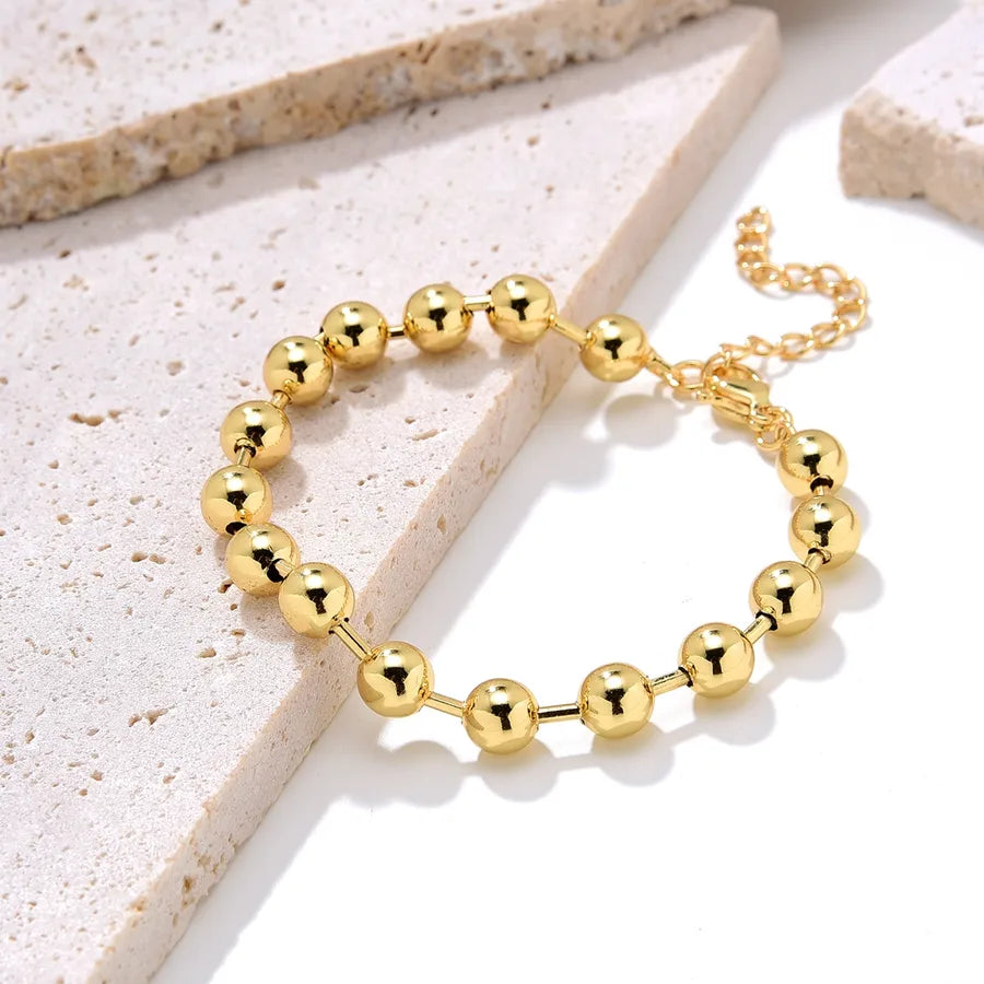retro round copper gold plated bracelets in bulk