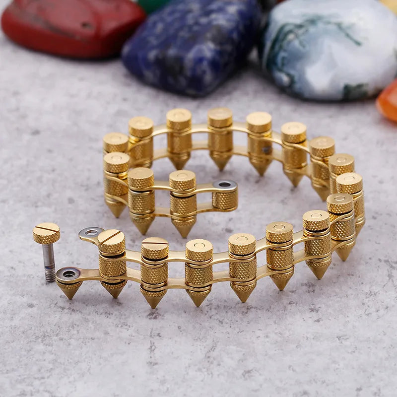 Fashion Geometric Titanium Steel 18K Gold Plated Bracelets In Bulk
